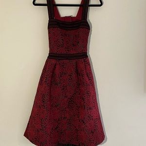 Few Moda red and black lace dress